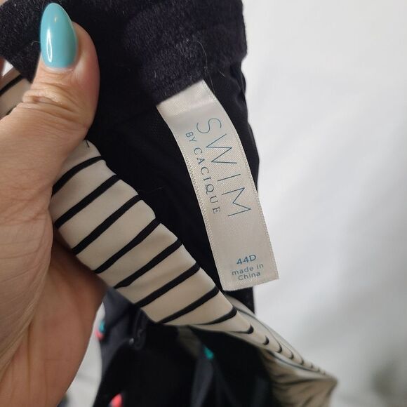 Cacique Swim by Lane Bryant Cherry Pattern Balconet style Bikini Top sz‎ 44D - Picture 5 of 6